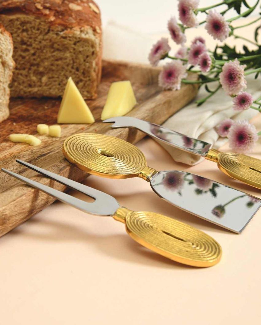 Unique & Crafted Ekaantrik Cheese Knife Set | Pack of 3