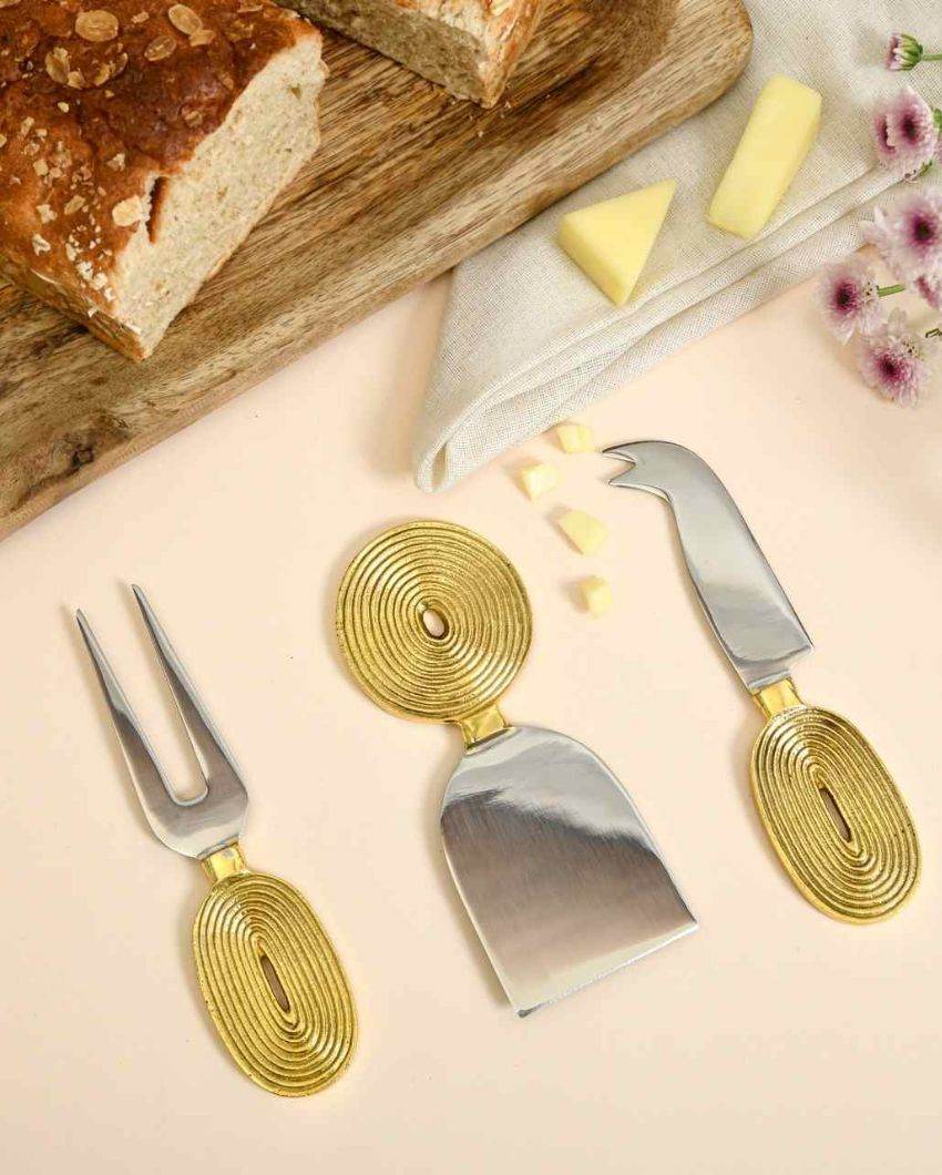 Unique & Crafted Ekaantrik Cheese Knife Set | Pack of 3