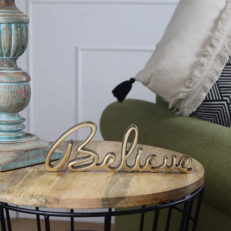 Susia Tabletop FreeStanding | Sign-Believe | Multiple Colors Gold