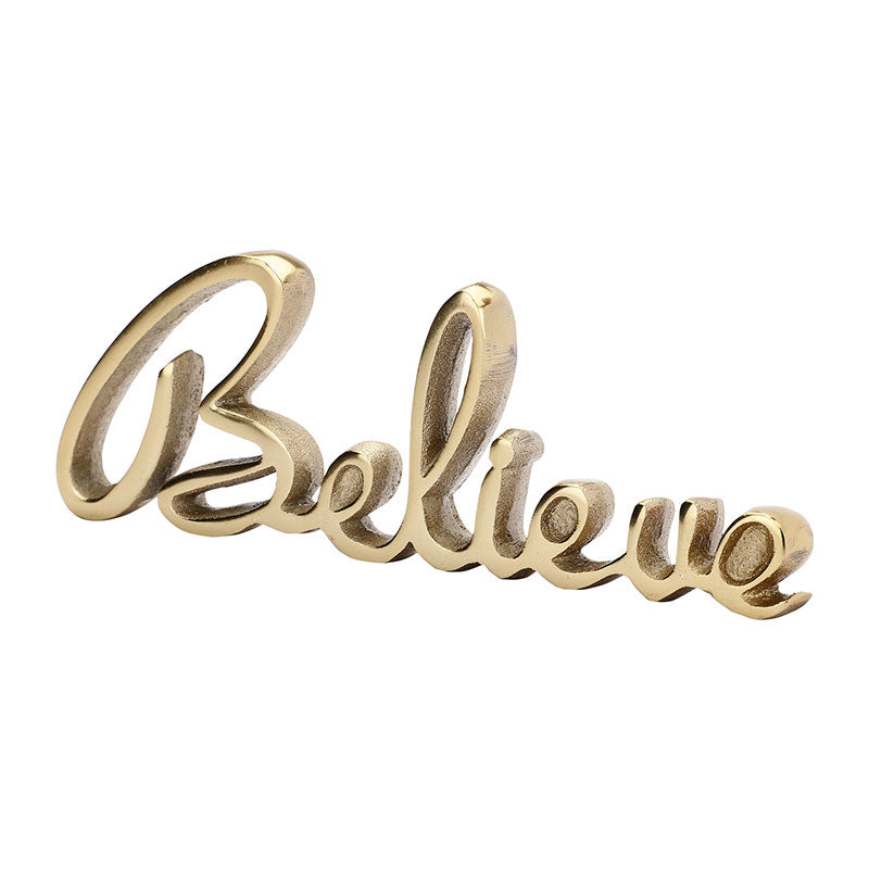 Susia Tabletop FreeStanding | Sign-Believe | Multiple Colors Gold