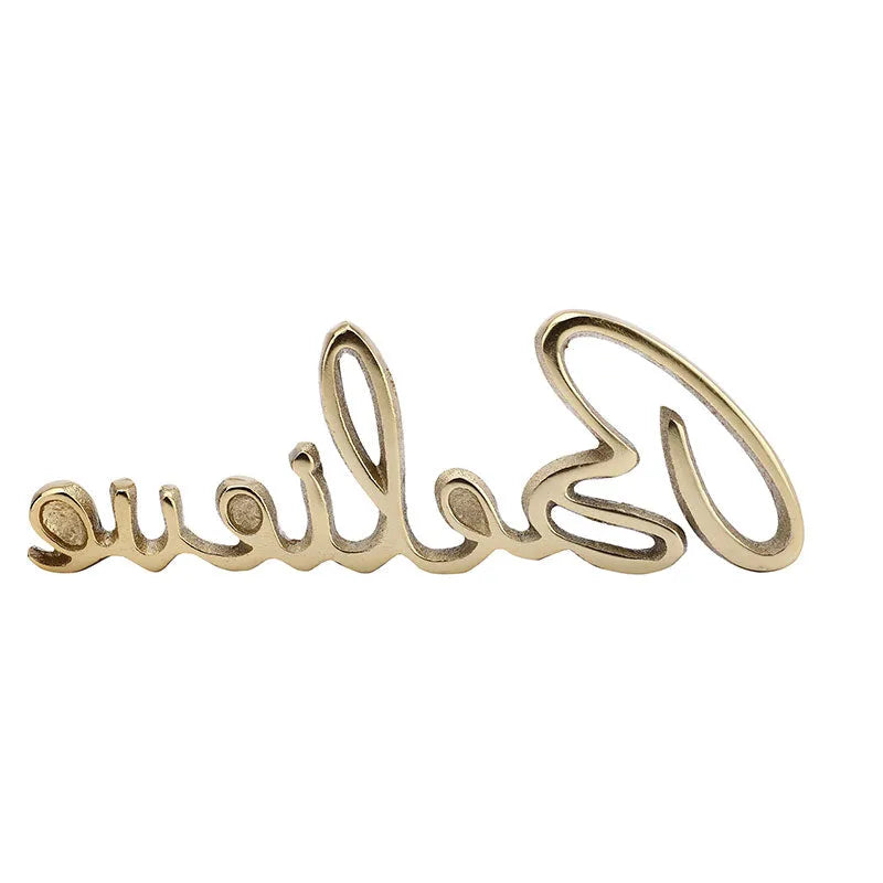 Susia Tabletop FreeStanding | Sign-Believe | Multiple Colors Gold