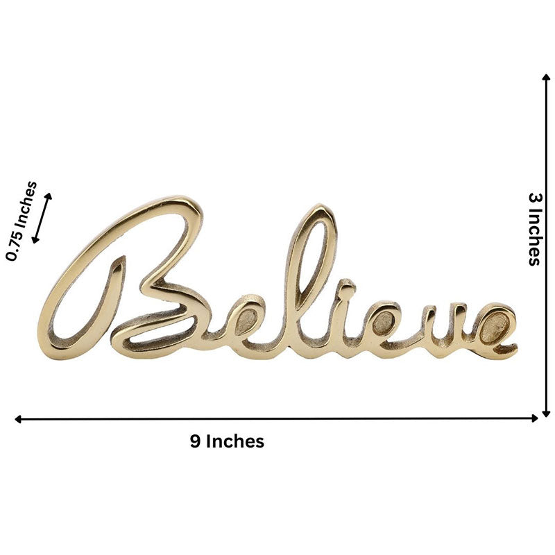 Susia Tabletop FreeStanding | Sign-Believe | Multiple Colors Gold