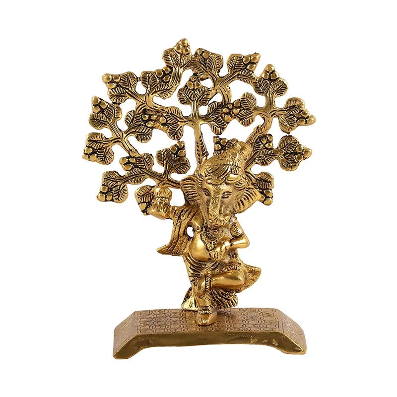 Lord Ganesh Ji Idol Metal Showpiece Default Title