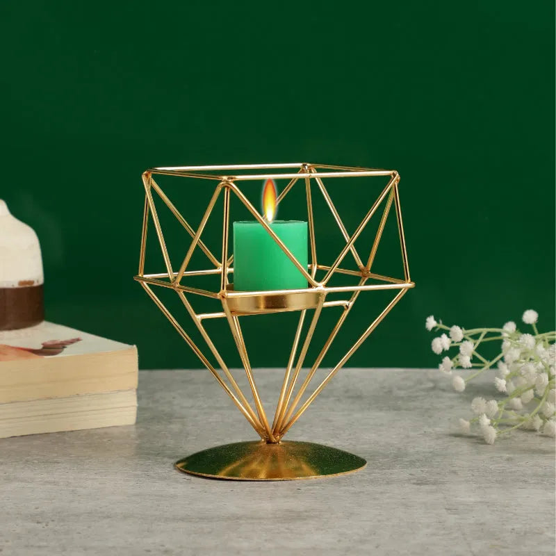 Diamond Design Tealight Candle Holder Default Title