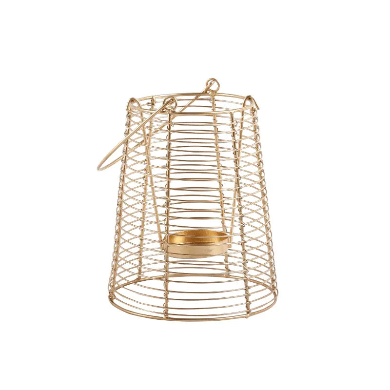 Modern Wire Decorative Lantern Candle Holder Default Title