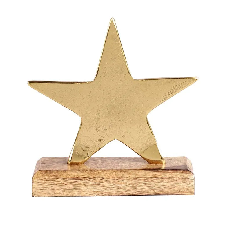 Star Decor Showpiece | Multiple Colors Gold