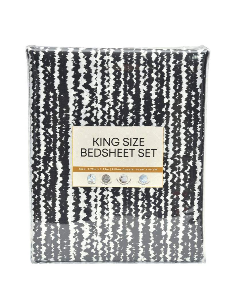 Crisp Soft Breathable Cotton King Bedding Set | 108 x 108 inches