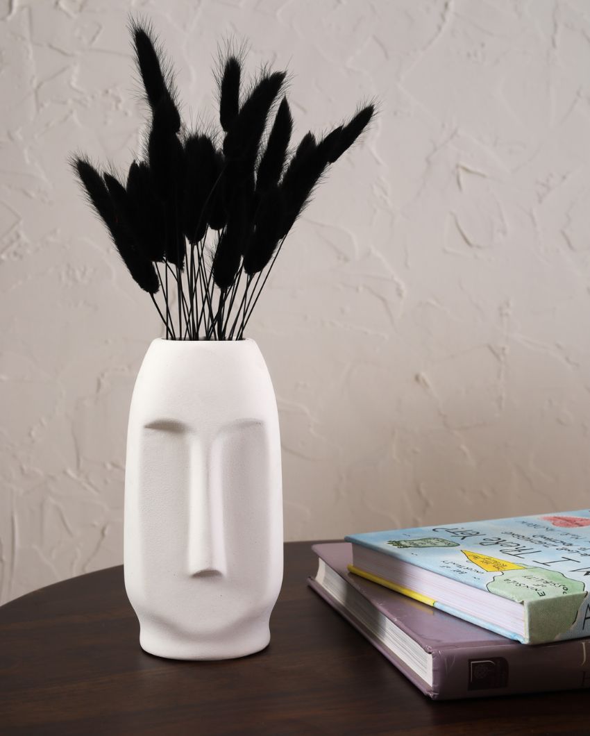 Black & White Viso Ceramic Vase | 6 Inches