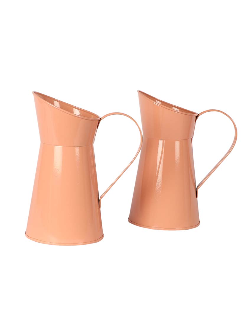 Chic Jug Pot Planters | Set Of 2 | 4 x 4 x 12 inches