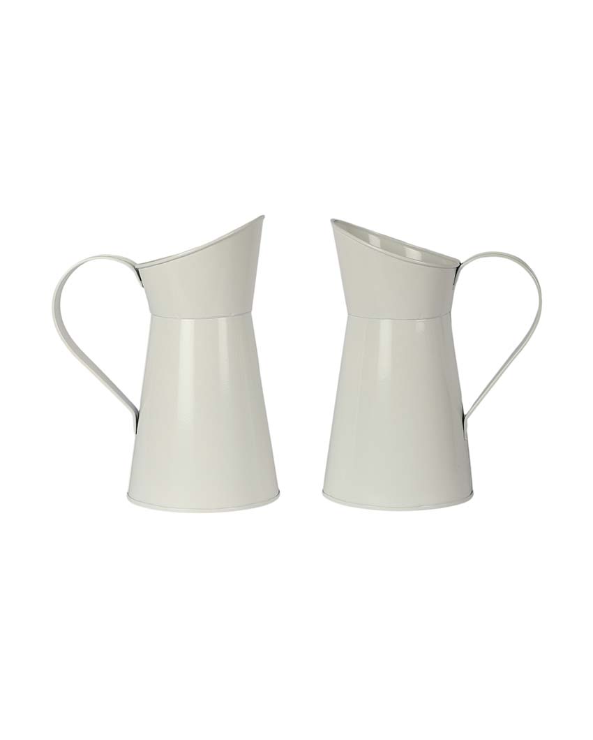 Chic Jug Pot Planters | Set Of 2 | 4 x 4 x 12 inches