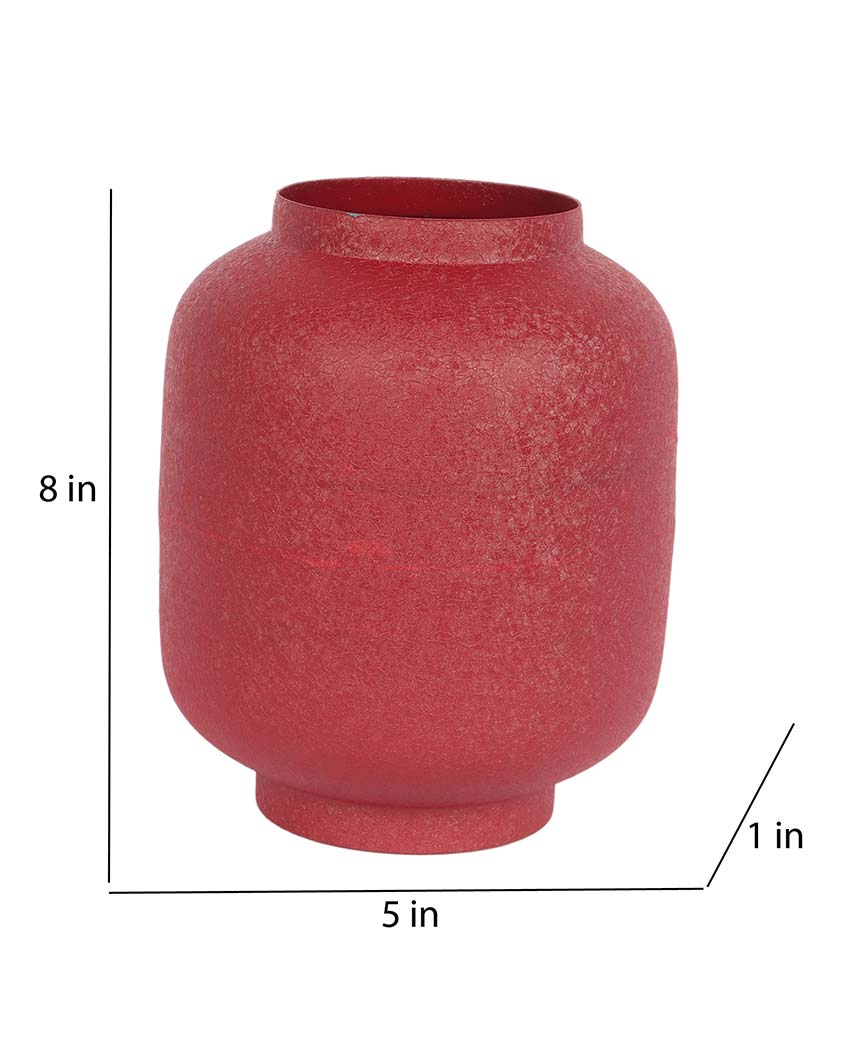 Stylish Textured Flower Pots | Set Of 2 | 5 x 8 inches