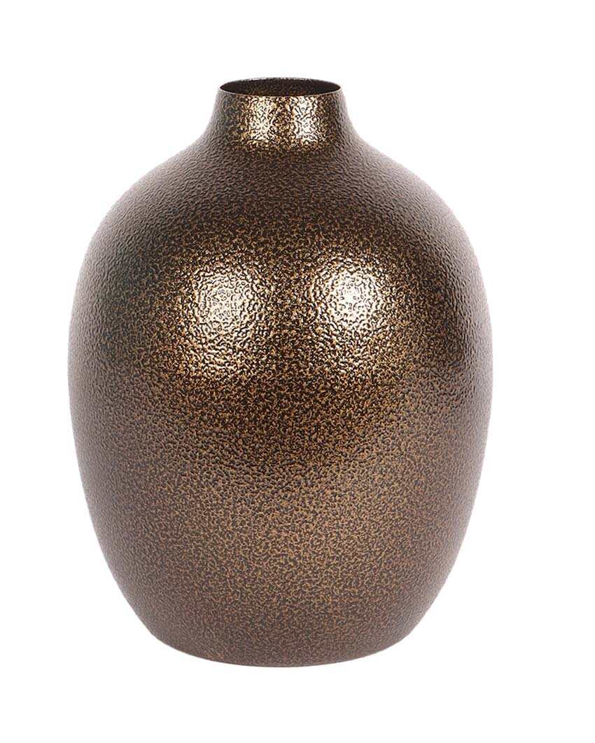 Trendy Brown Textured Flower Pots | Set Of 2 | 3 x 8 inches