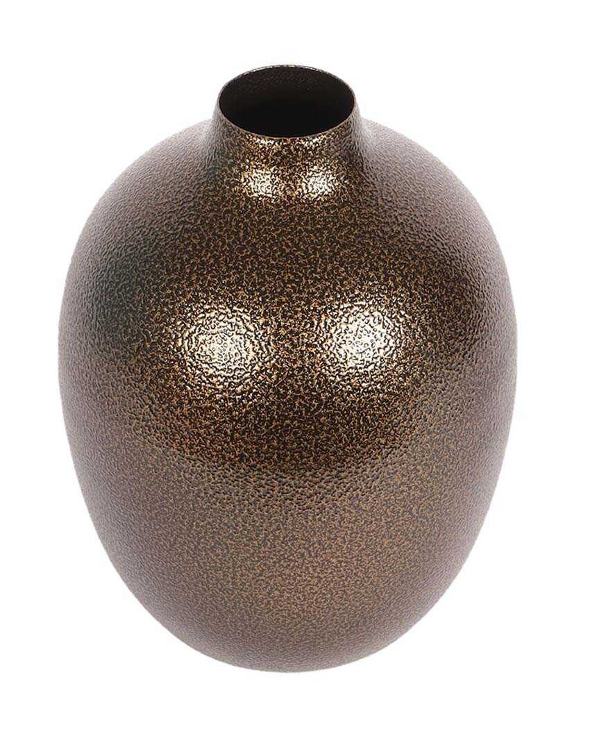 Trendy Brown Textured Flower Pots | Set Of 2 | 3 x 8 inches