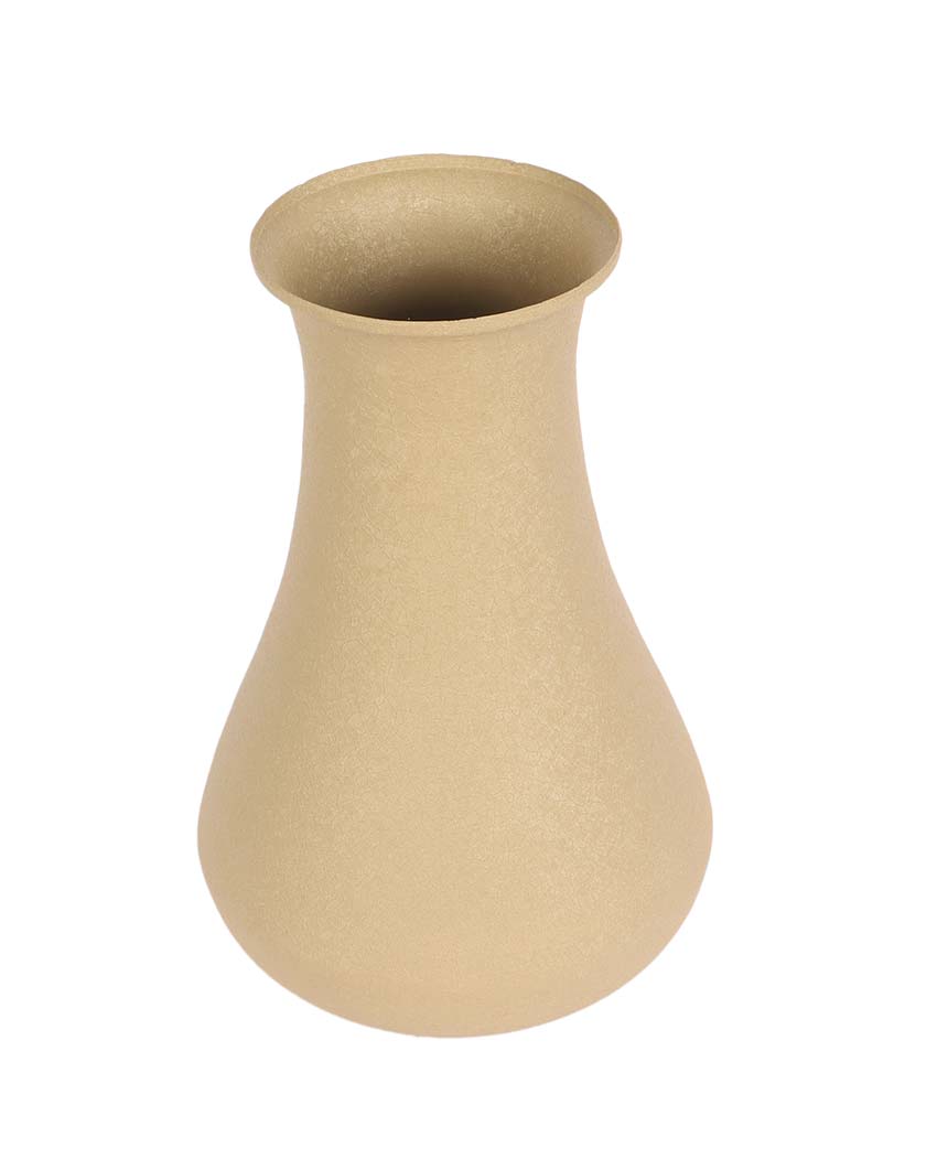Lovely Beige Textured Flower Pot | 5 x 12 inches