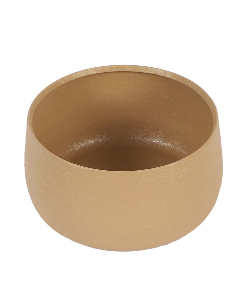 Modern Bowl Textured Planters | Set Of 2 | 5 x 3 inches