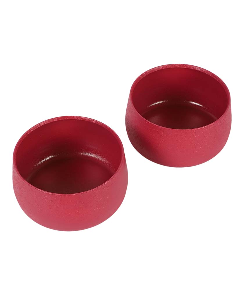 Modern Bowl Textured Planters | Set Of 2 | 5 x 3 inches