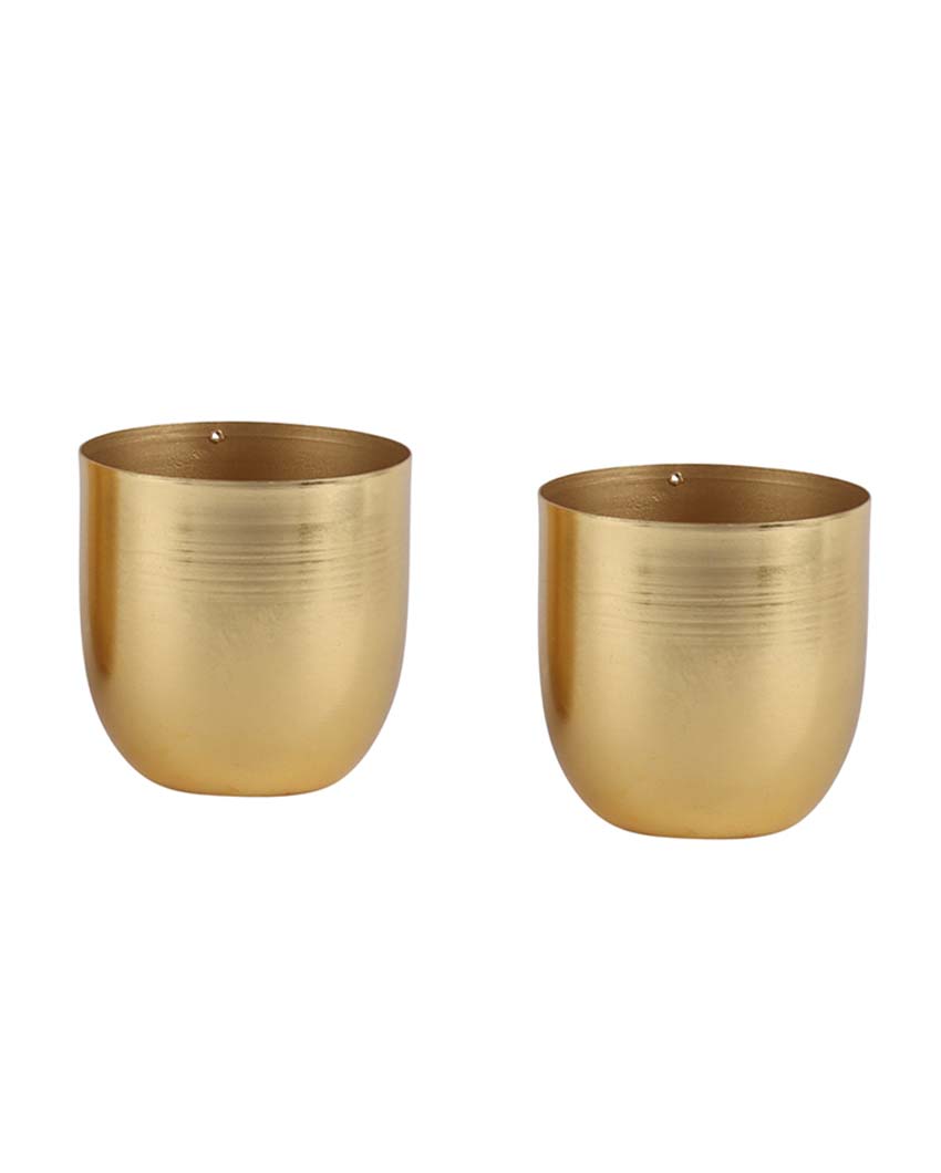 Minimal Small Plating Planters | Set Of 2 | 4 x 5 inches