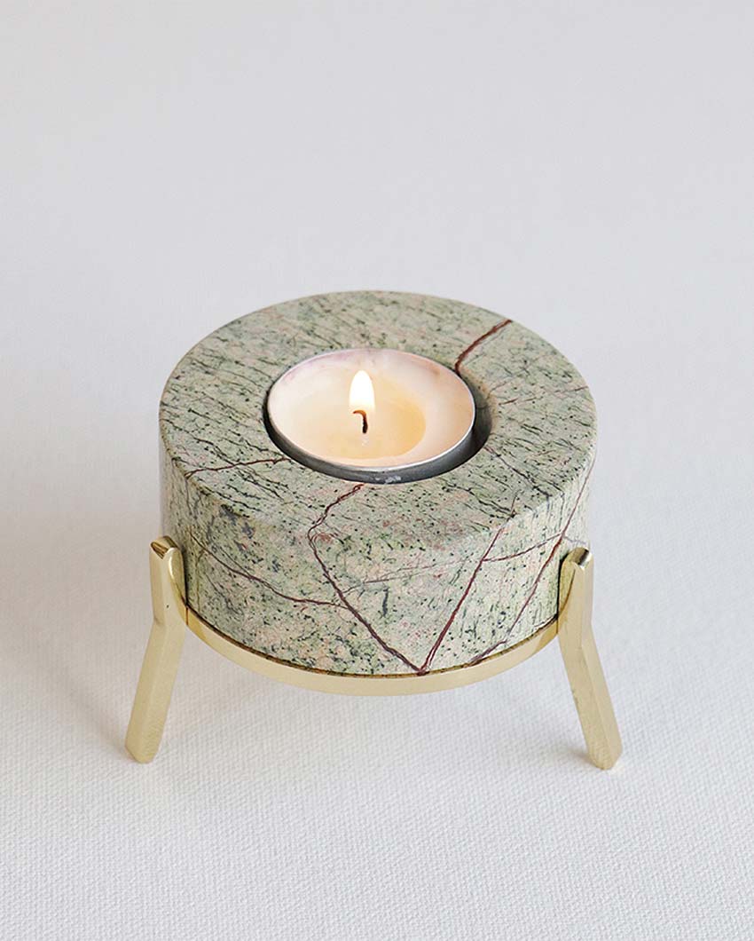 Handcrafted Tea Light Holder With Stand | 2 x 2 inches