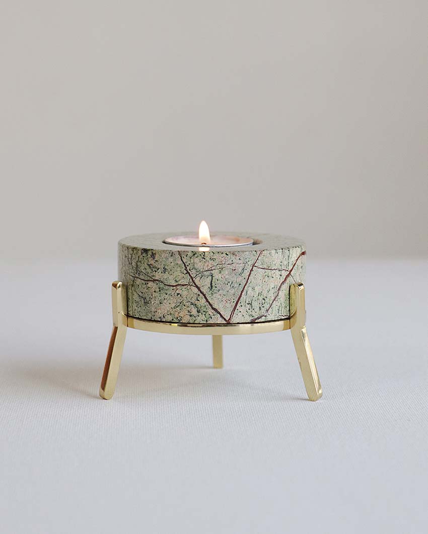 Handcrafted Tea Light Holder With Stand | 2 x 2 inches