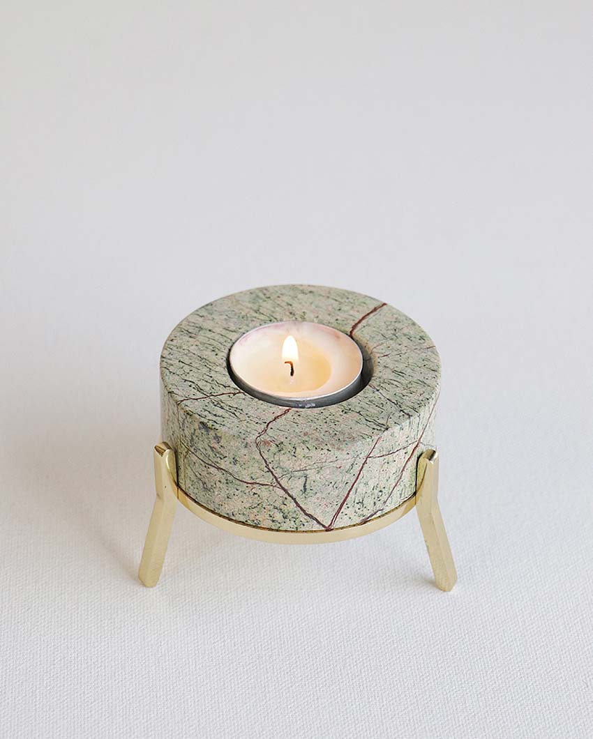 Handcrafted Tea Light Holder With Stand | 2 x 2 inches