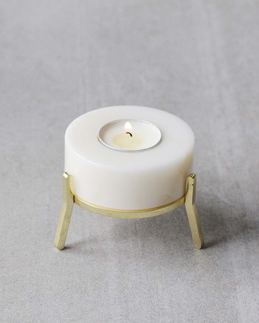 Handcrafted Tea Light Holder With Stand | 2 x 2 inches