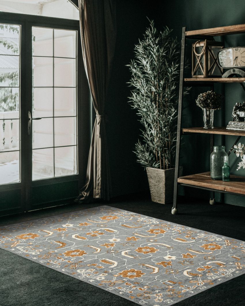 Orange Wool Romania Hand Tufted Carpet | 6x4, 8x5 ft 6 x 4 ft