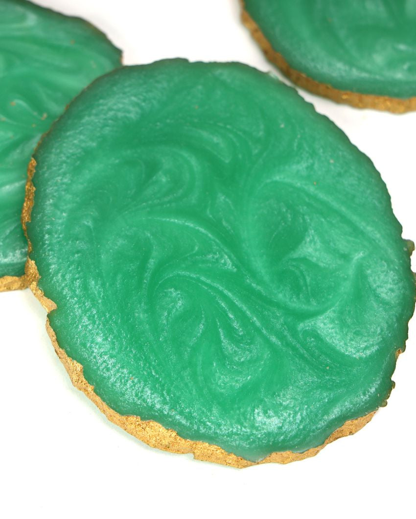 Kitchenware Resin Oval Coasters with Stand | Set of 7