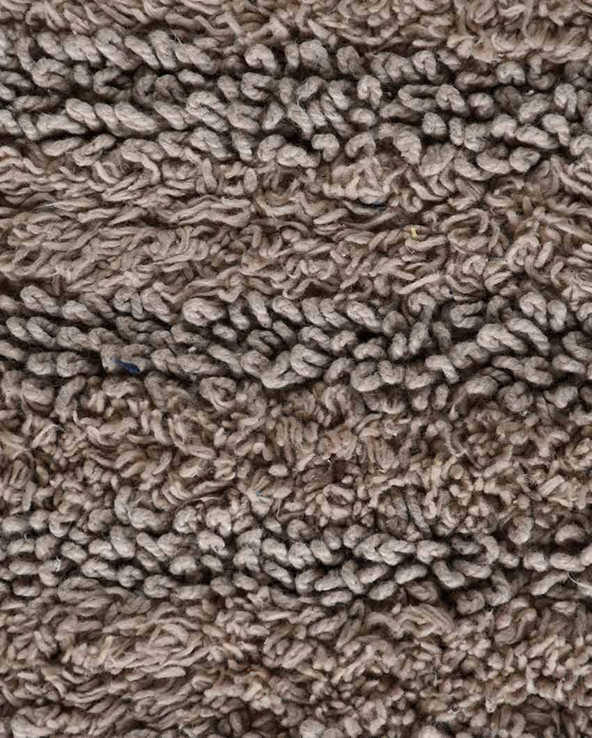 Tufted Striped Cotton Bathroom Rug | Multiple Colors | 24 x 16 inches