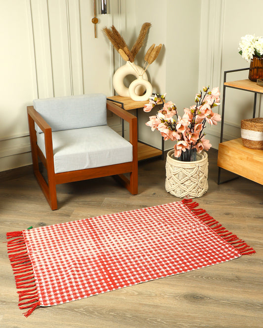 Printed Cotton Rug | 47 x 32 inches