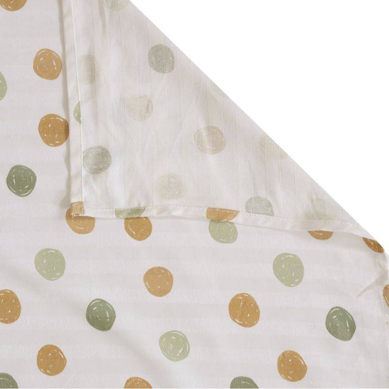 Dark Green Motifs Exclusive Print Cotton Satin Bedding Set Single Size