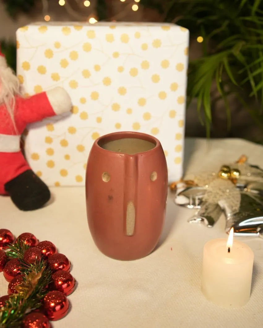 Radian Christmas Santa Vase Brown
