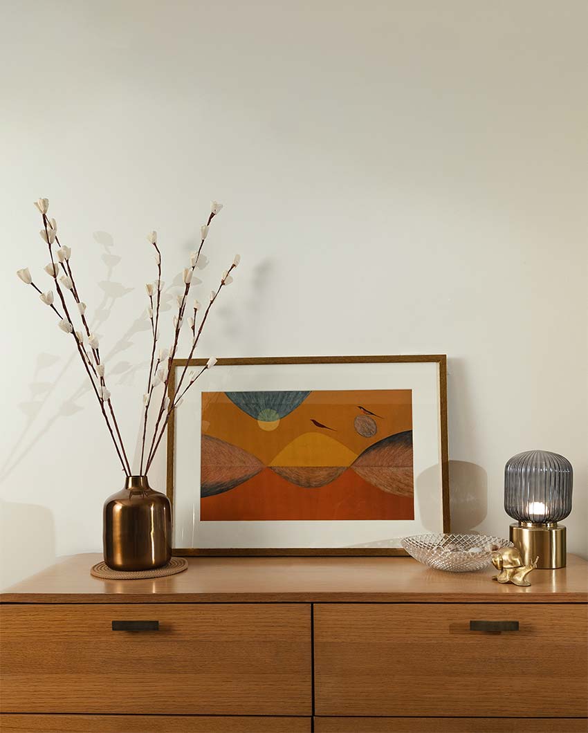 Rustic Sola 5 Lily Brown Sticks | 33 inches | Vase not included