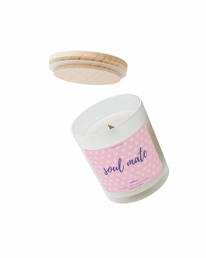 Soul Mate Valentine’s Vanilla Soy Wax Candle | 3 x 4 inches | 200ml