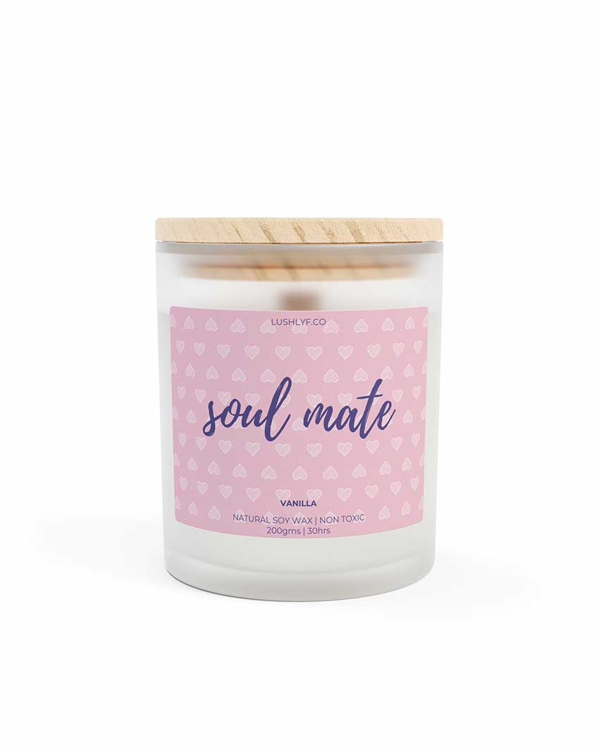 Soul Mate Valentine’s Vanilla Soy Wax Candle | 3 x 4 inches | 200ml