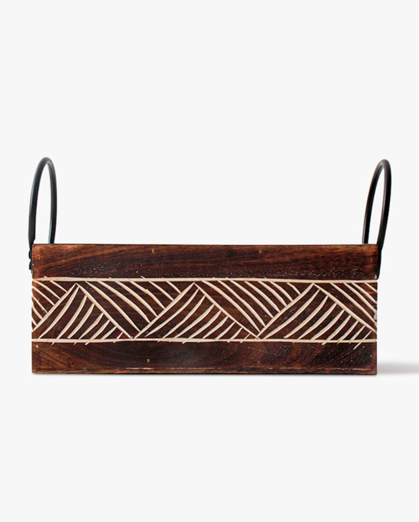 Classic Wooden Cutlery Organizer | 9 x 10 x 17 inches