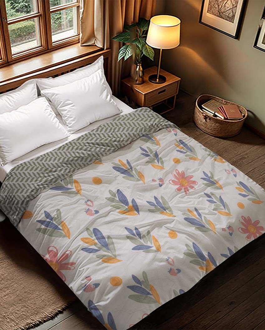 Chic Reversible & Cozy Double Bed Comforter | 95 x 87 inches