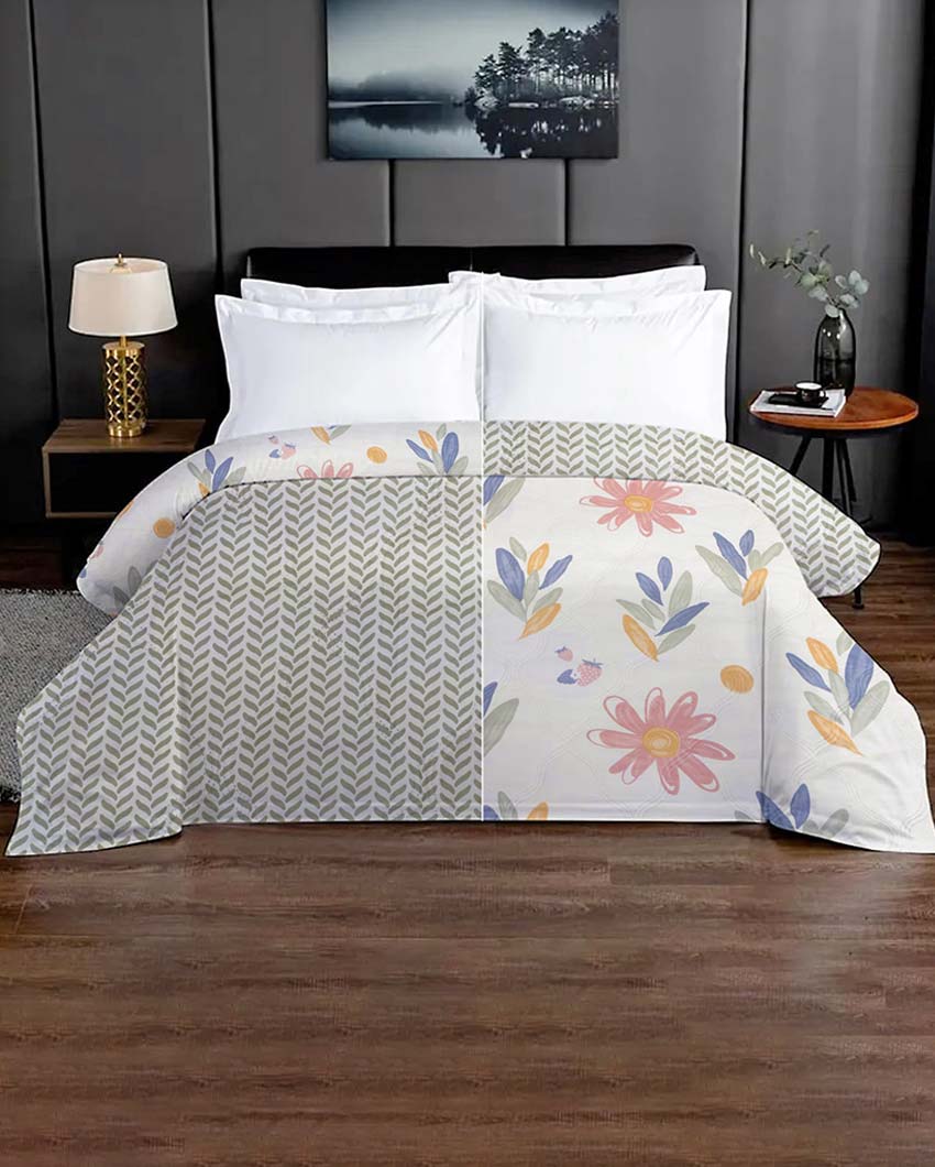 Chic Reversible & Cozy Double Bed Comforter | 95 x 87 inches