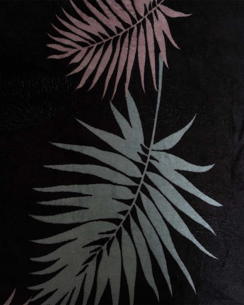 Black Silky Touch Super Soft Cozy Single Bed Blanket | 90 x 60 inches