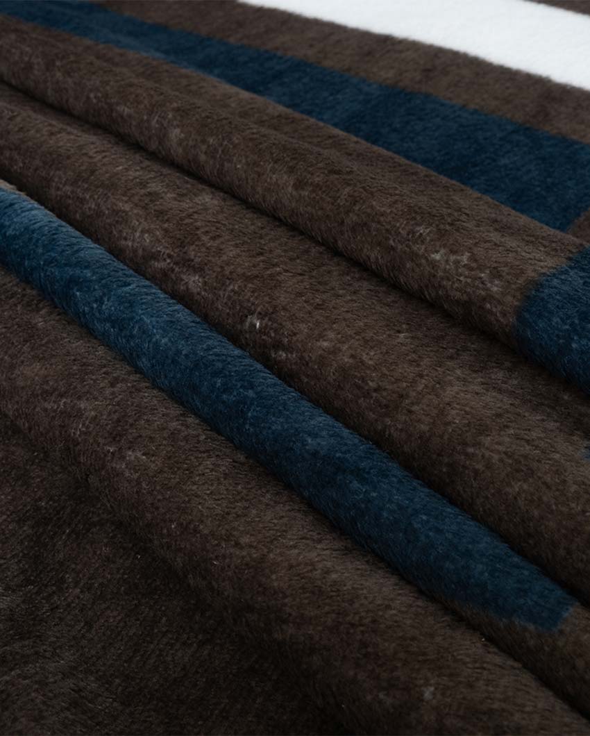Black Boxes Silky Touch Super Soft Cozy Single Bed Blanket | 90 x 60 inches