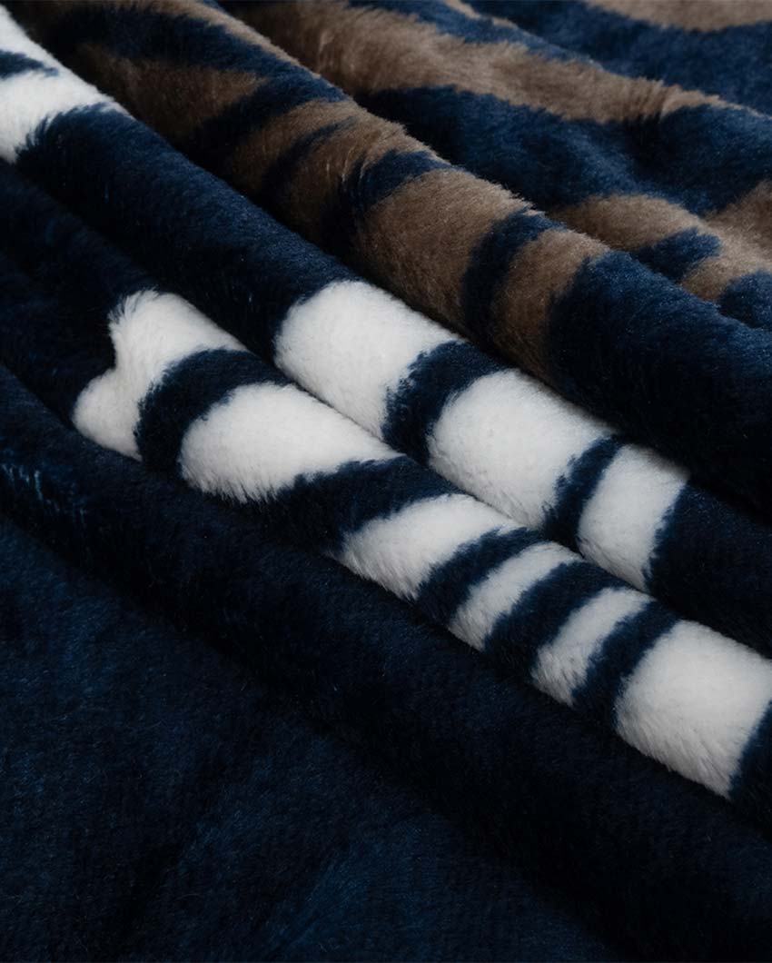 Leaf Stems Silky Touch Super Soft Cozy Single Bed Blanket | 90 x 60 inches