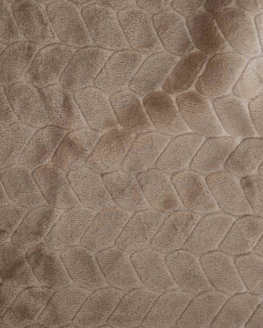 Leaf Design Silky Touch Microfiber Single Bed Blanket | 90 x 60 inches