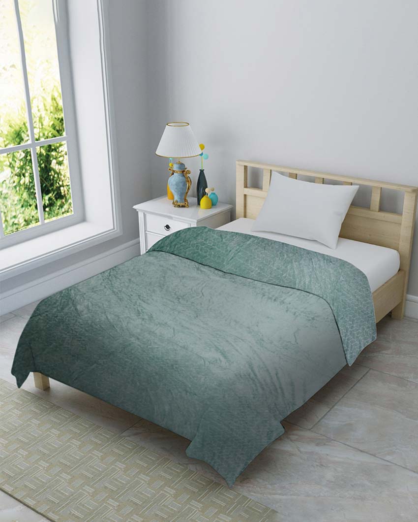 Leaf Design Silky Touch Microfiber Single Bed Blanket | 90 x 60 inches