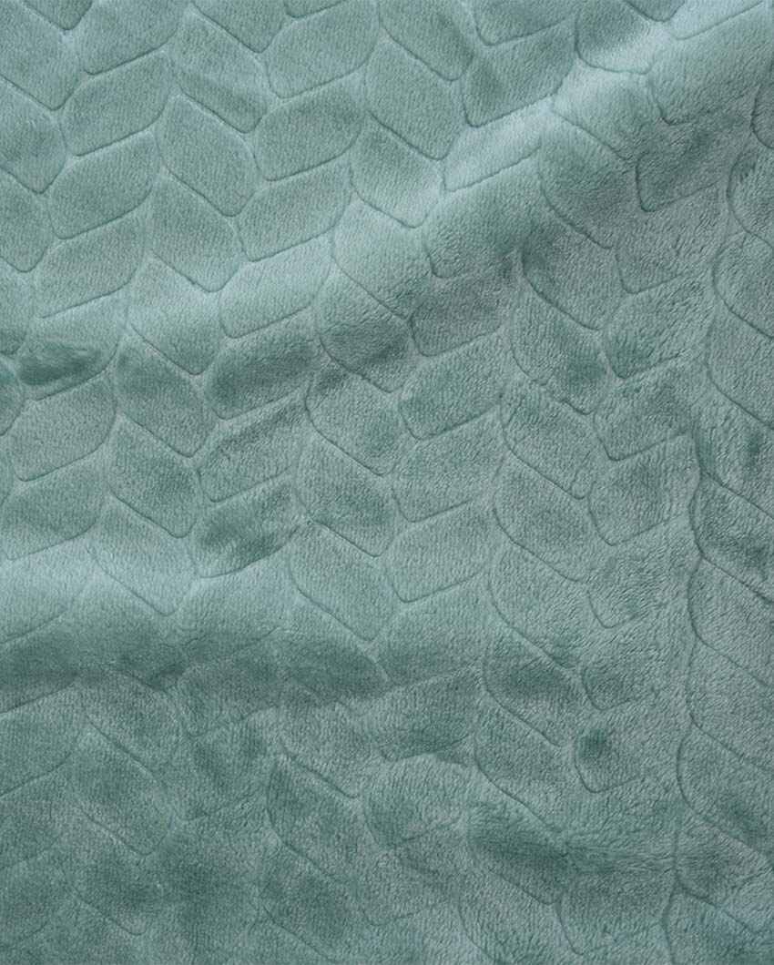 Leaf Design Silky Touch Microfiber Single Bed Blanket | 90 x 60 inches