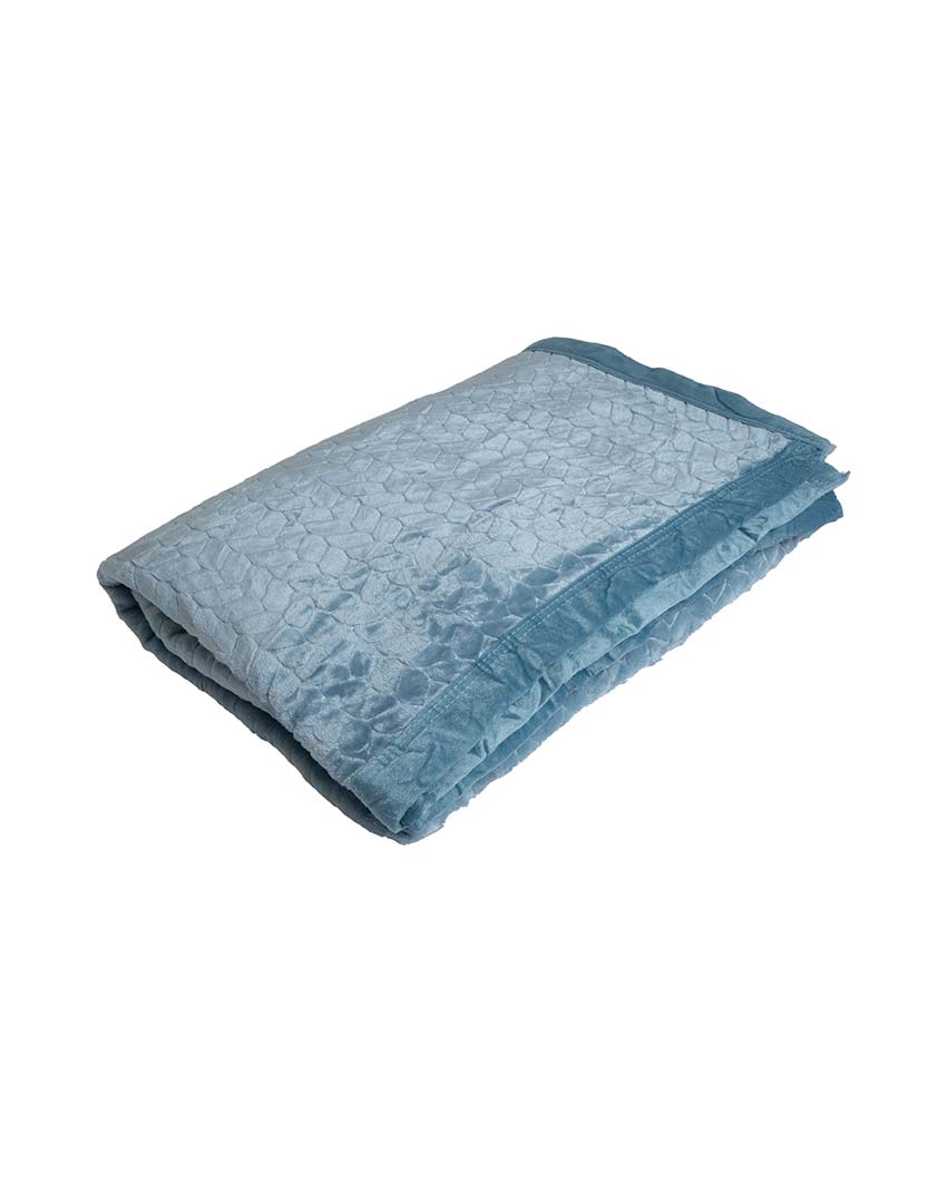 Leaf Design Silky Touch Microfiber Single Bed Blanket | 90 x 60 inches