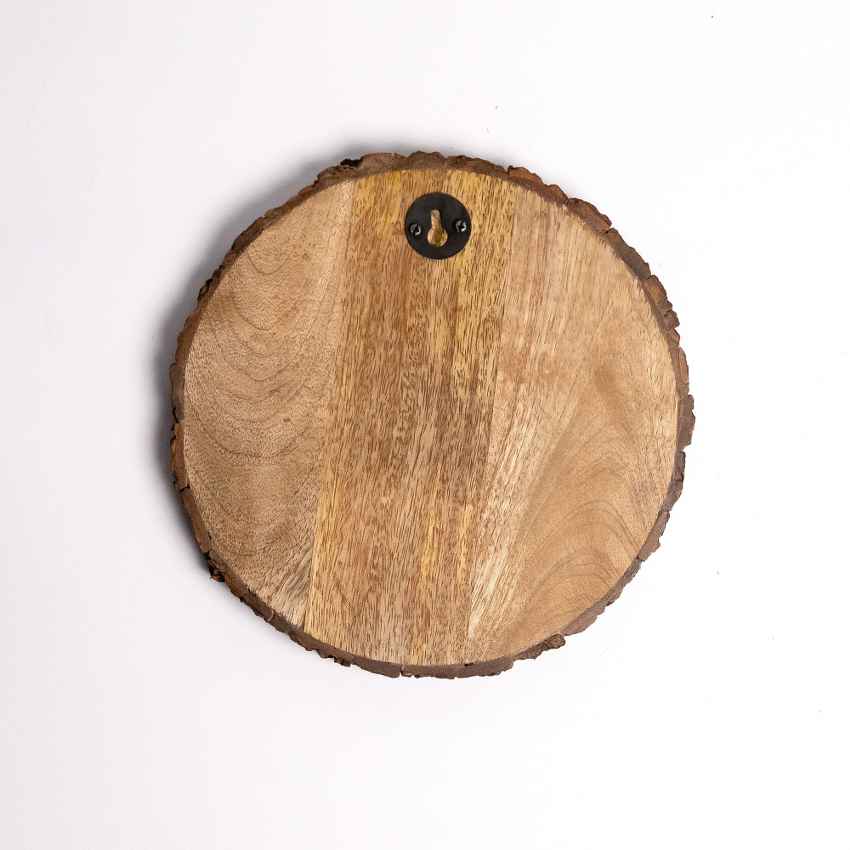 Heartroot Handcrafted Mango Wood Brown Plaque with Stand Gift Set | 8 inches