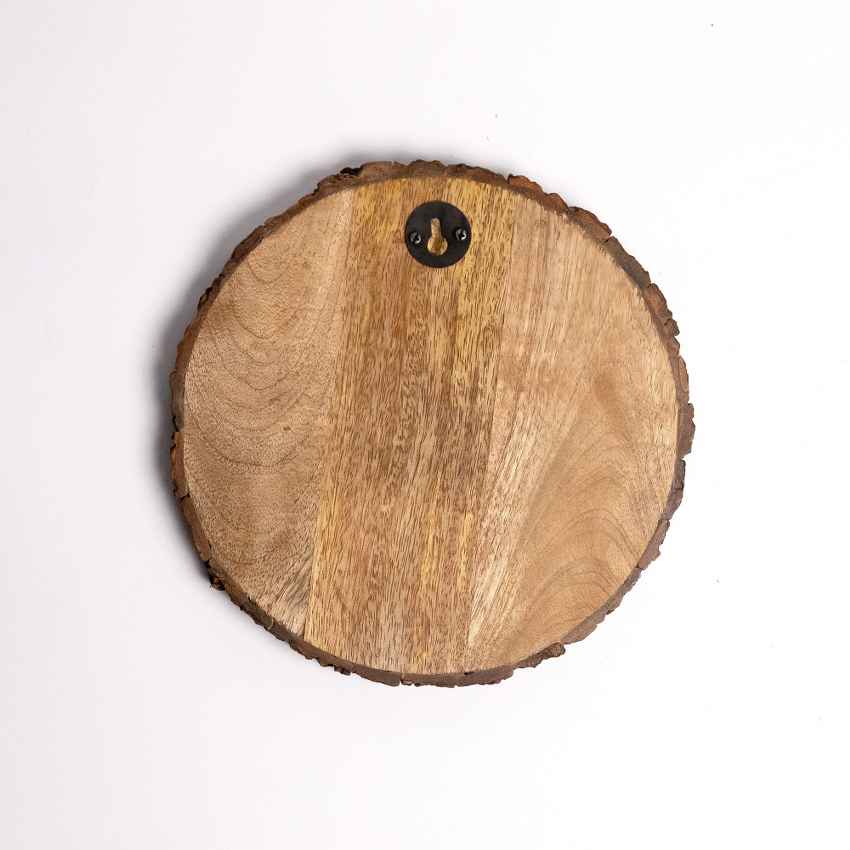 Bondetch Handcrafted Mango Wood Brown Plaque with Stand Gift Set | 8 inches