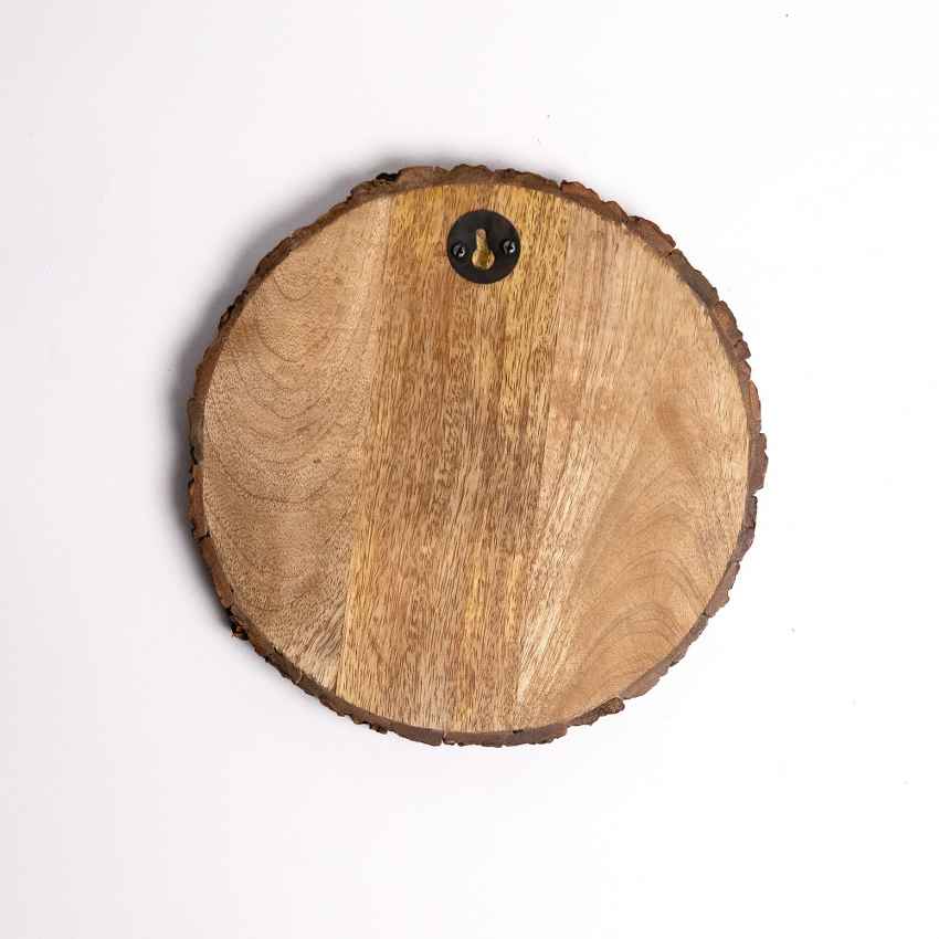 Grainiac Handcrafted Mango Wood Brown Plaque with Stand Gift Set | 8 inches