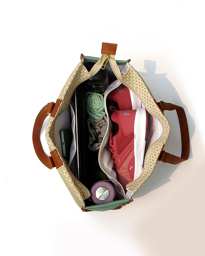 Stylish Office To Gym Tote Bag | 17 X 5 X 12 inches
