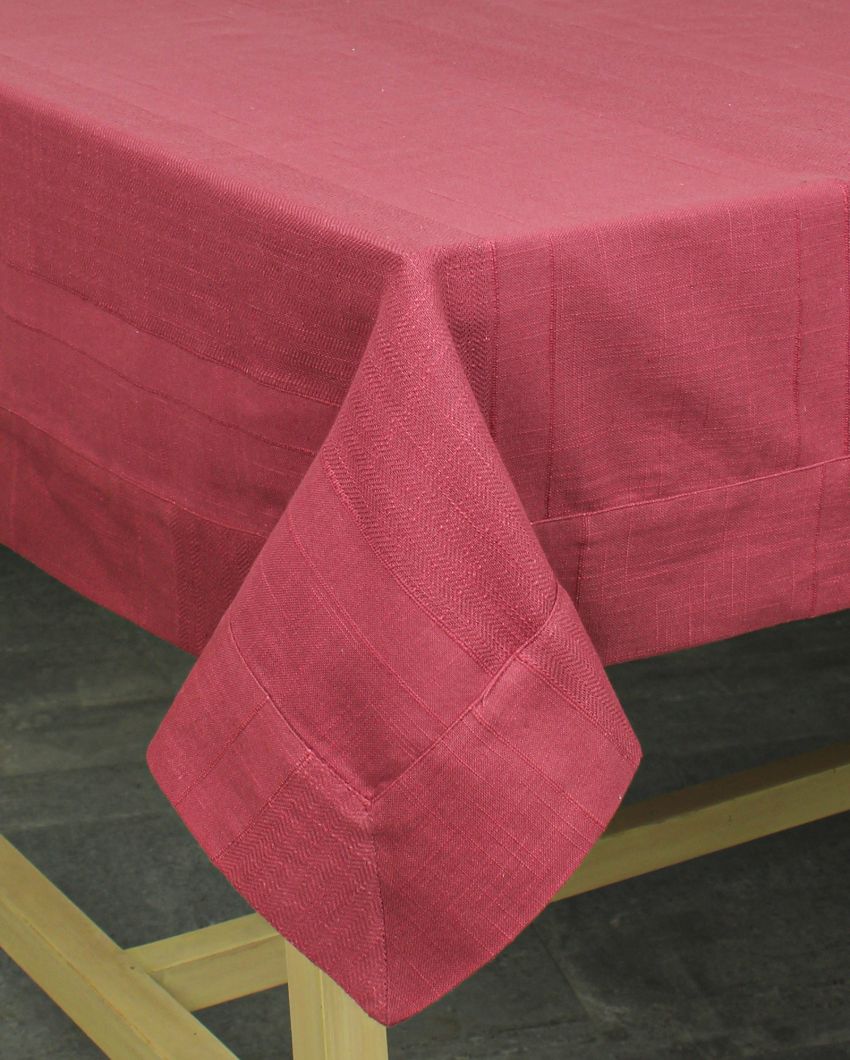 Herringbone Maroon Elegant Table Cover