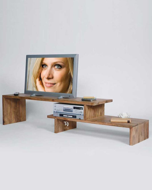 Nyana Sheesham Wood Open Selfs TV Cabinet Lite